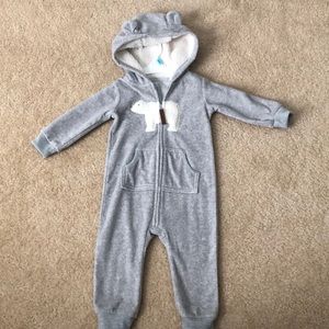 Baby fleece jumpsuit